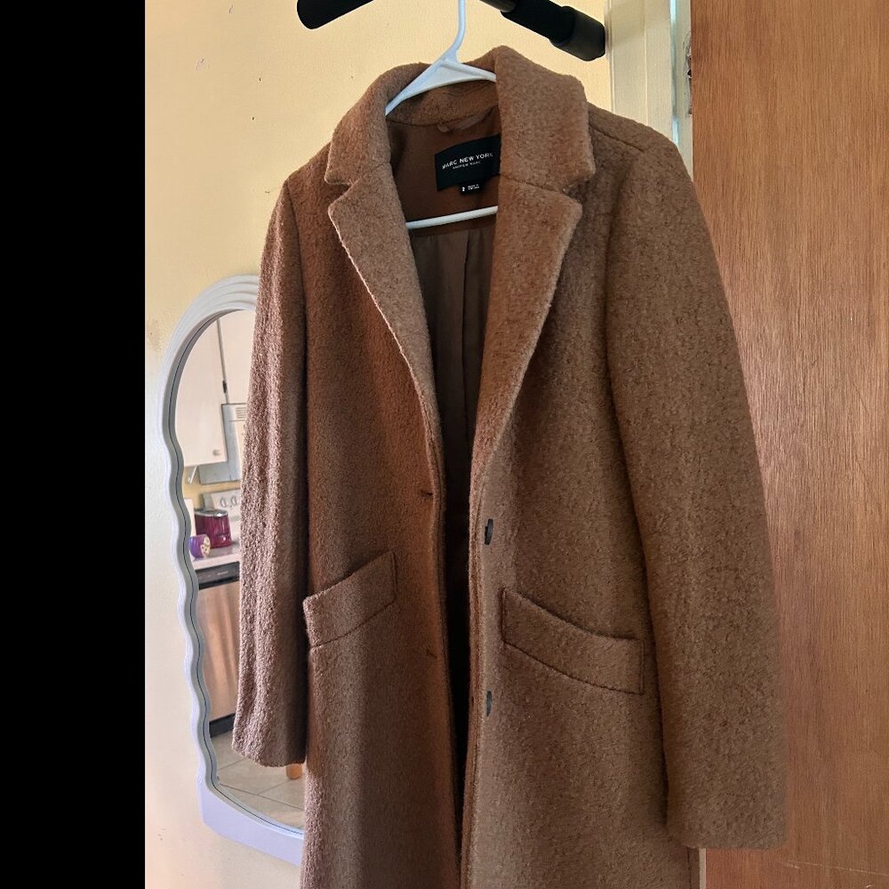 Marc New York By Andrew Marc Camel Fuzzy Teddy Lo… - image 3